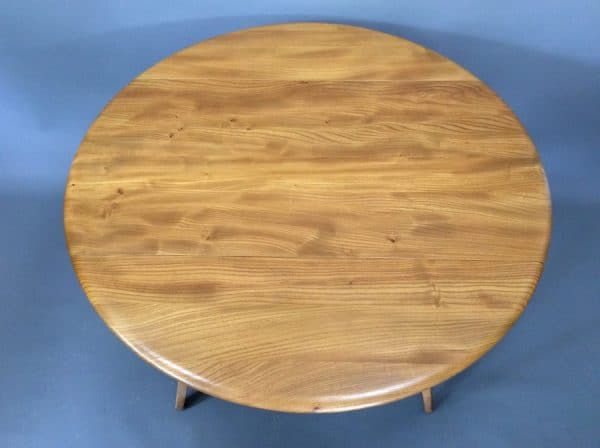 Mid Century Ercol Oval Drop Leaf Dining Table - Image 2