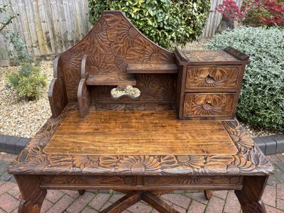 Rare Liberty Arts & Crafts Writing Desk c1905 - Image 12