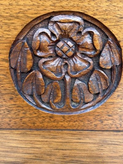 Arts & Crafts Walnut Bookcase c1910 - Image 4