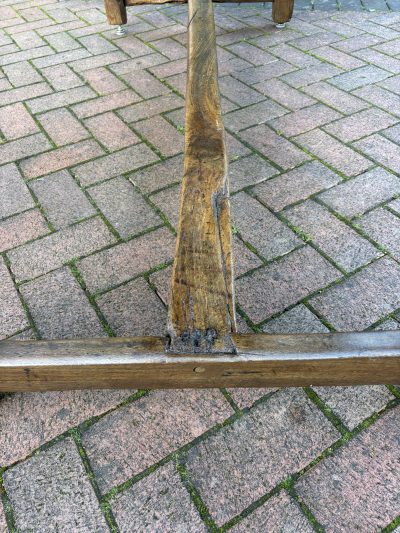 18th Century Oak Refectory Farmhouse Dining Table - Image 6