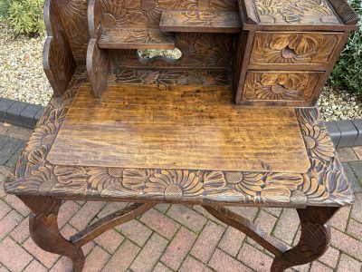 Rare Liberty Arts & Crafts Writing Desk c1905 - Image 8