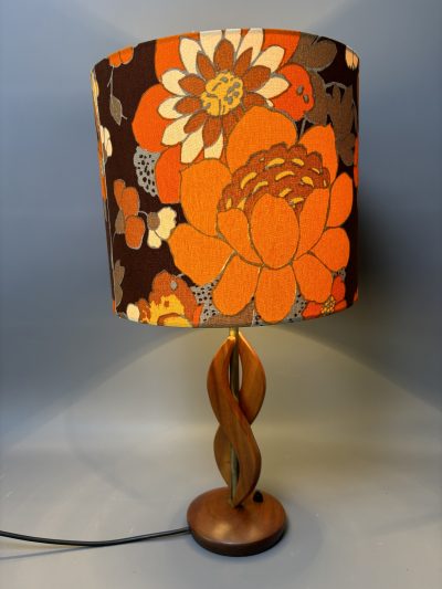 Mid Century Teak Table Lamp