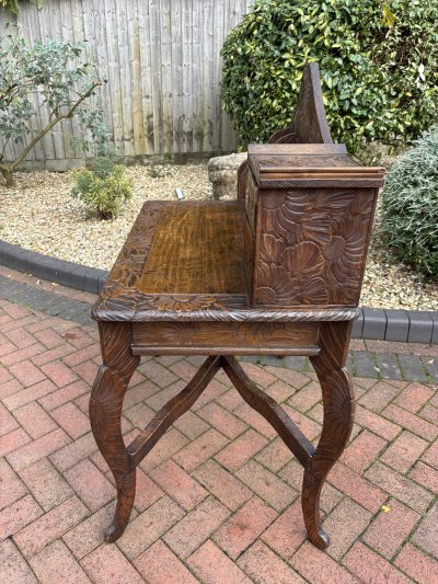 Rare Liberty Arts & Crafts Writing Desk c1905 - Image 9