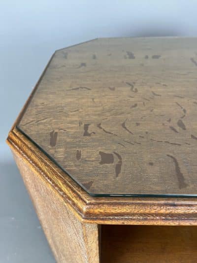 Heals of London Limed Oak Book Table 1930s - Image 6