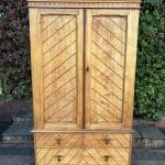 Gothic Revival Wardrobe c1890 Bedroom Furniture Antique Furniture