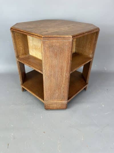 Heals of London Limed Oak Book Table 1930s - Image 4