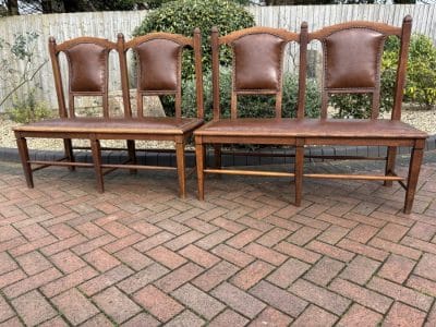 Pair of Arts & Crafts Glasgow School Benches - Image 4