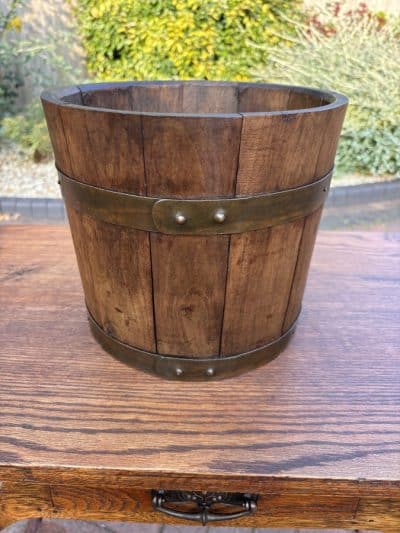 Arts & Crafts Oak Bucket Planter