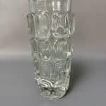 Mid Century Glass Vase by Frantisek Vizner Czech glass Antique Collectibles