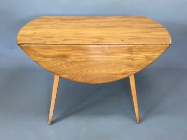 Mid Century Ercol Oval Drop Leaf Dining Table - Image 3