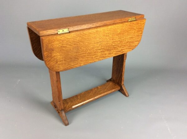 Arts and Crafts Occasional Drop Leaf Table - Image 8
