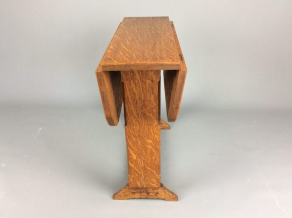 Arts and Crafts Occasional Drop Leaf Table - Image 7