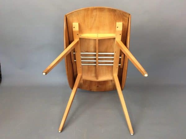 Mid Century Ercol Oval Drop Leaf Dining Table - Image 5