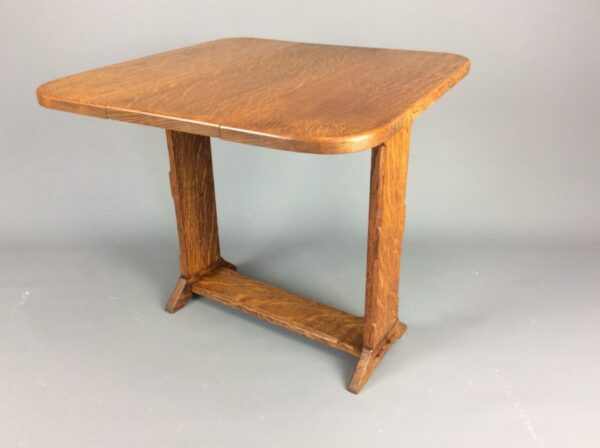 Arts and Crafts Occasional Drop Leaf Table - Image 6
