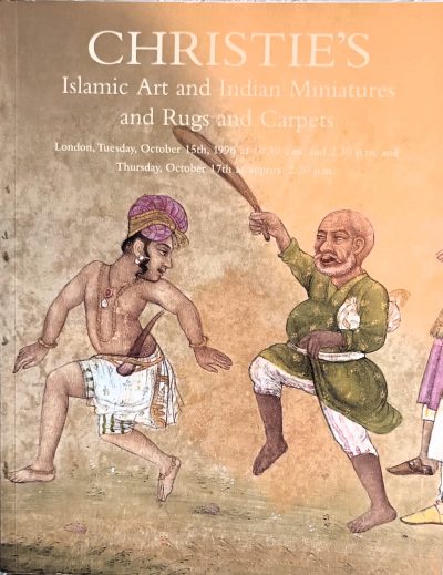 Christie’s ~ Islamic Art, Indian Miniatures, Rugs and Carpets ~ London ~ 15.-17. 10. 1996
