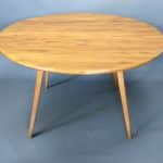 Mid Century Ercol Oval Drop Leaf Dining Table dining table Antique Furniture