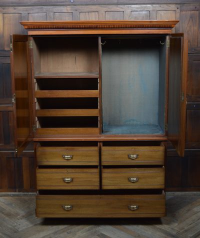 Edwardian Walnut Linen Press SAI3524 - Image 5