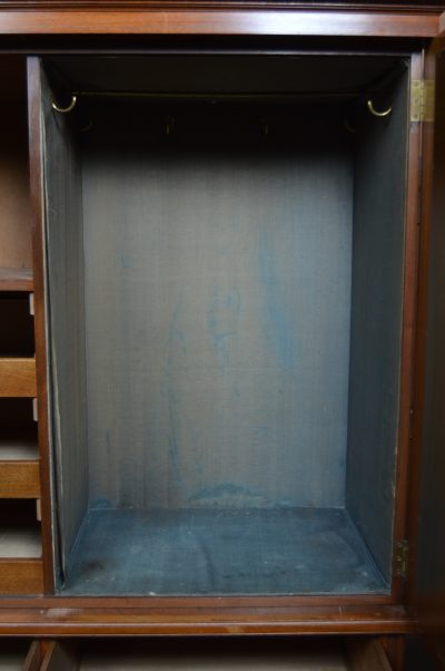 Edwardian Walnut Linen Press SAI3524 - Image 6