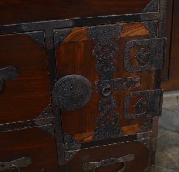 Japanese Elm Wood Tansu Chest SAI2919 - Image 20