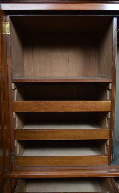 Edwardian Walnut Linen Press SAI3524 - Image 7