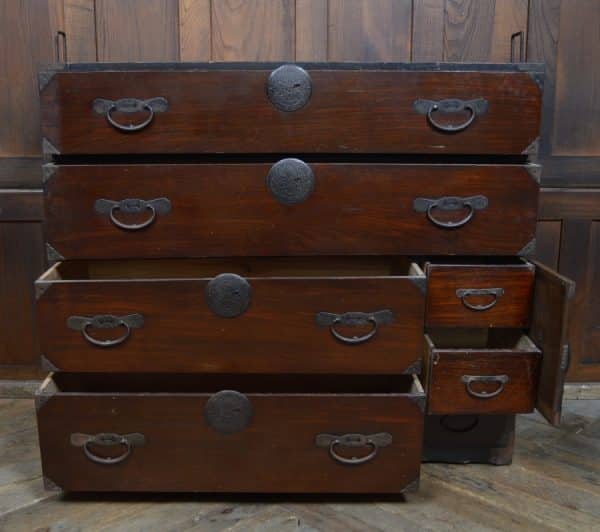 Japanese Elm Wood Tansu Chest SAI2919 - Image 18