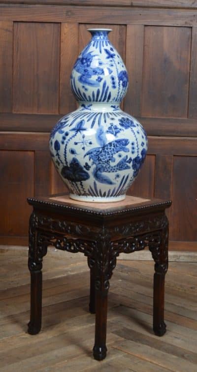 Chinese Marble Top Plant Stand SAI3507