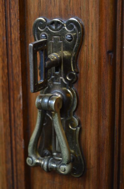 Edwardian Walnut Linen Press SAI3524 - Image 12