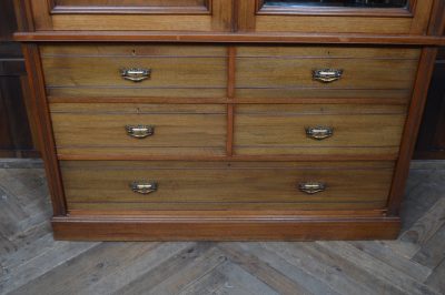 Edwardian Walnut Linen Press SAI3524 - Image 14