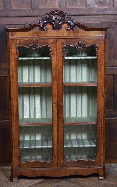French Walnut Bookcase / Display Cabinet SAI3550 - Image 2