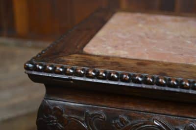 Chinese Marble Top Plant Stand SAI3507 - Image 5