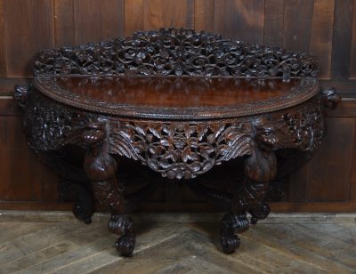 Padouk Demi-lune Console Table SAI3542 - Image 3