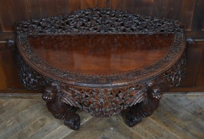 Padouk Demi-lune Console Table SAI3542 - Image 4