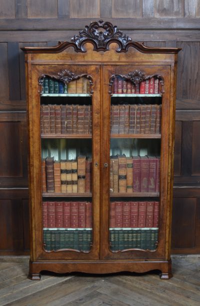 French Walnut Bookcase / Display Cabinet SAI3550 - Image 14