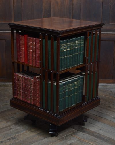 Edwardian Mahogany Revolving Bookcase SAI3551