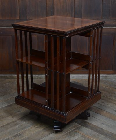 Edwardian Mahogany Revolving Bookcase SAI3551 - Image 3