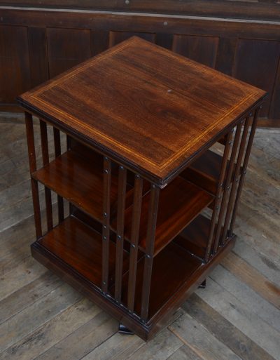 Edwardian Mahogany Revolving Bookcase SAI3551 - Image 4