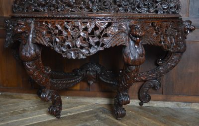 Padouk Demi-lune Console Table SAI3542 - Image 15