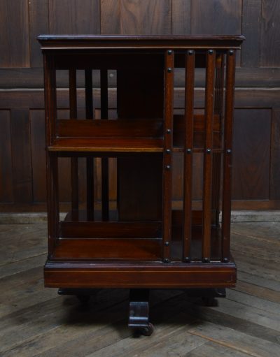 Edwardian Mahogany Revolving Bookcase SAI3551 - Image 6