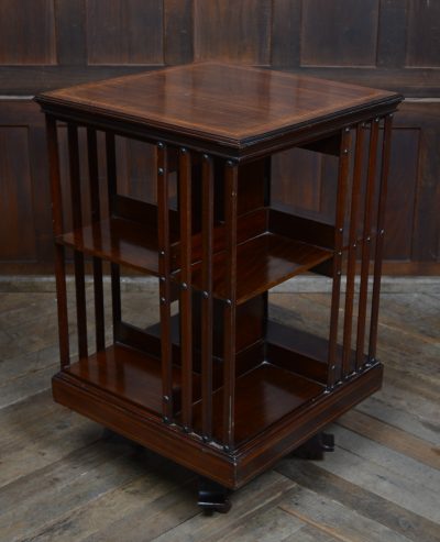 Edwardian Mahogany Revolving Bookcase SAI3551 - Image 7