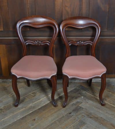 Pair Of Victorian Balloon Back Chairs SAI3178