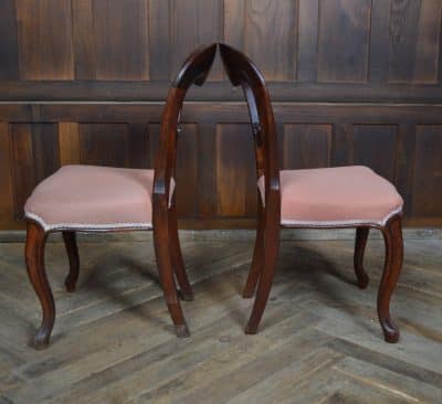 Pair Of Victorian Balloon Back Chairs SAI3178 - Image 4