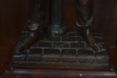 Pair Of French Eutrope Bouret Spelter Lamps SAI3538 - Image 6