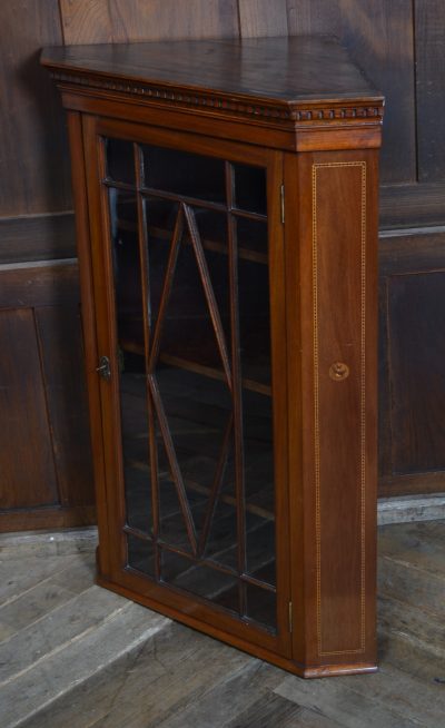 Edwardian Mahogany Hanging Corner Cabinet SAI3532 - Image 7