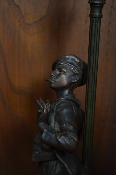 Pair Of French Eutrope Bouret Spelter Lamps SAI3538 - Image 10