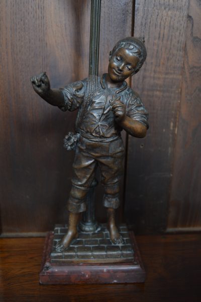 Pair Of French Eutrope Bouret Spelter Lamps SAI3538 - Image 13
