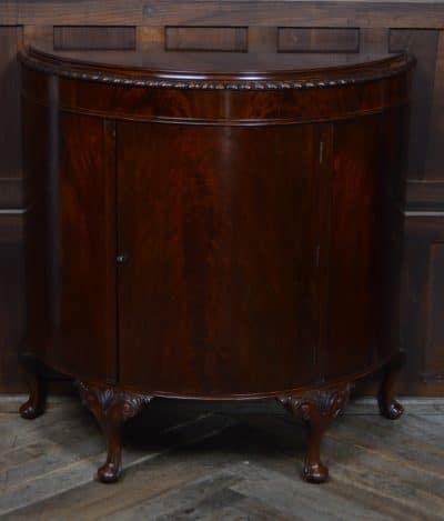 Edwardian Mahogany Demi-Lune Sideboard / Side Cabinet SAI3511