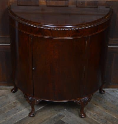 Edwardian Mahogany Demi-Lune Sideboard / Side Cabinet SAI3511 - Image 11