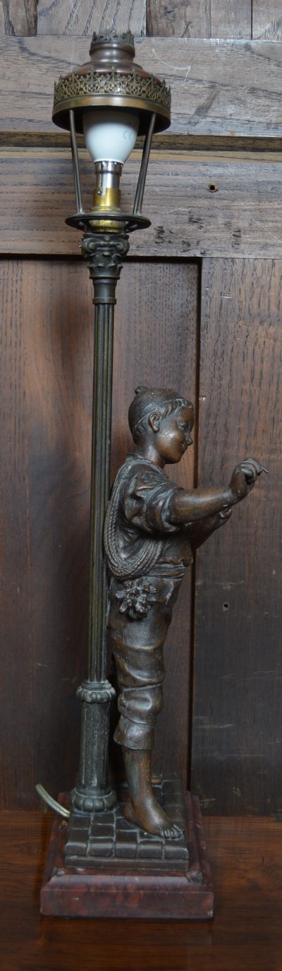 Pair Of French Eutrope Bouret Spelter Lamps SAI3538 - Image 17