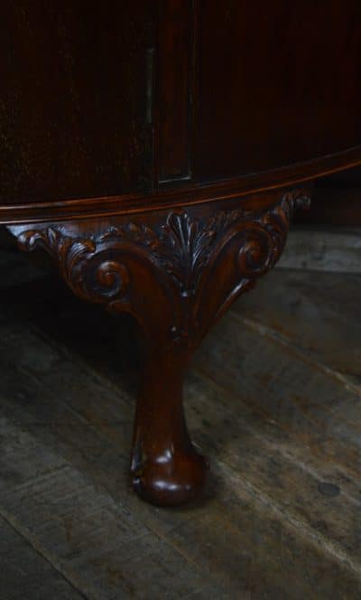 Edwardian Mahogany Demi-Lune Sideboard / Side Cabinet SAI3511 - Image 7