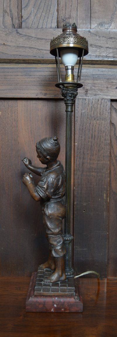 Pair Of French Eutrope Bouret Spelter Lamps SAI3538 - Image 19